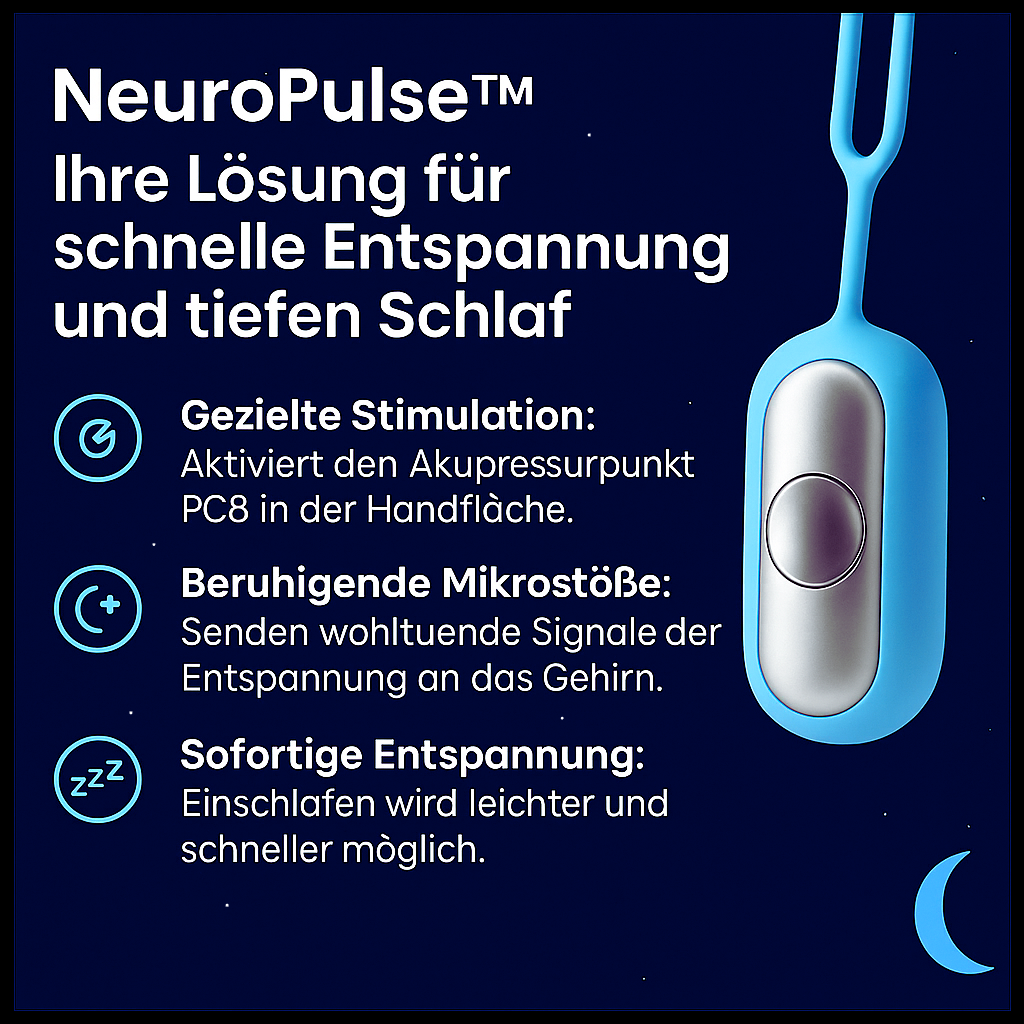 NeuroPulse™ – Le calme et le sommeil au bout des doigts
